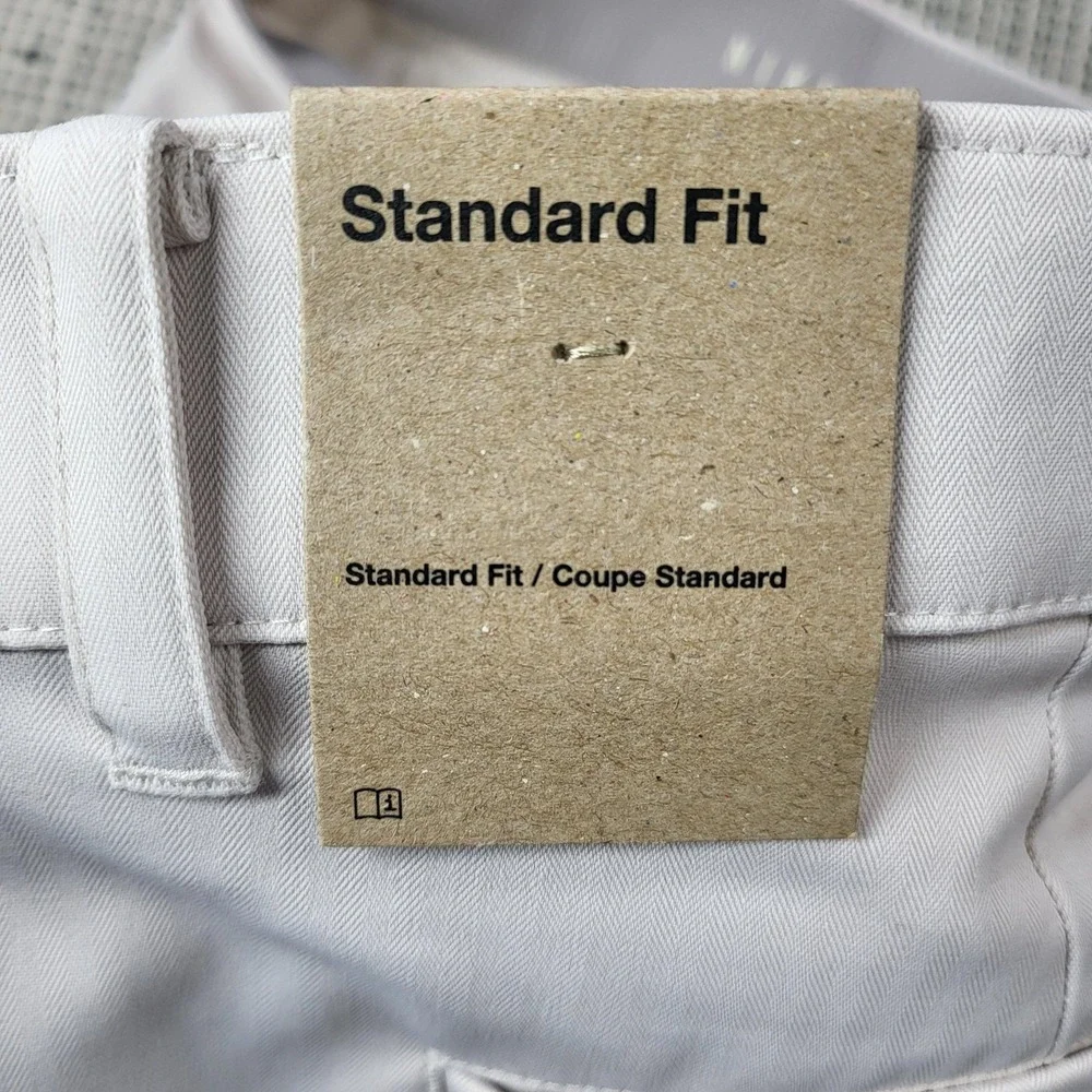 Nike Shorts Mens 40 White Herringbone Chino‎ Standard Fit 9 Inseam Casual Summer